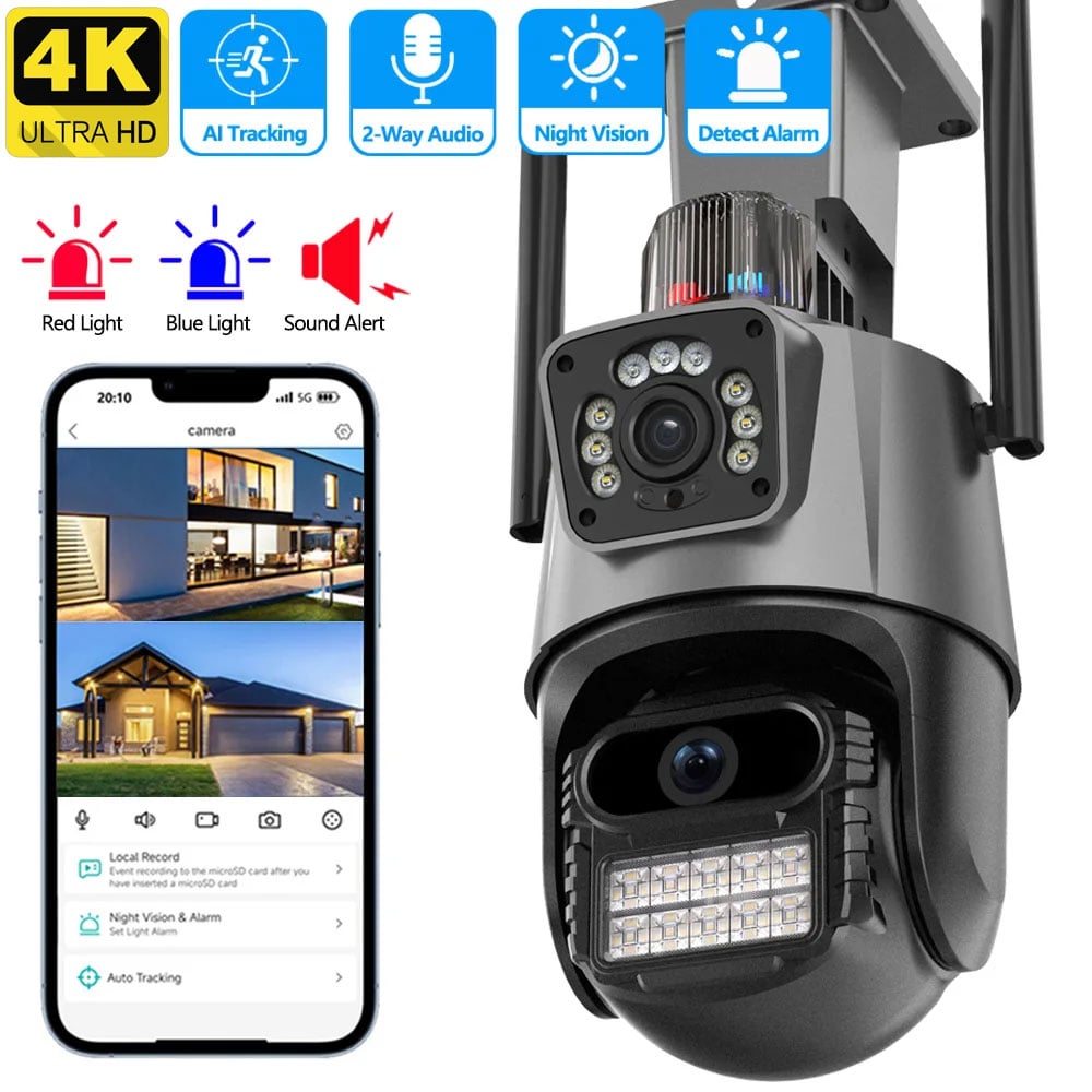 camera surveillance wifi double objectif 360 4K 6MP